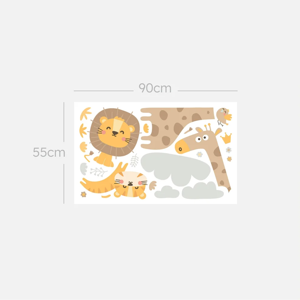 Jüppo - Minik Safari Duvar Sticker
