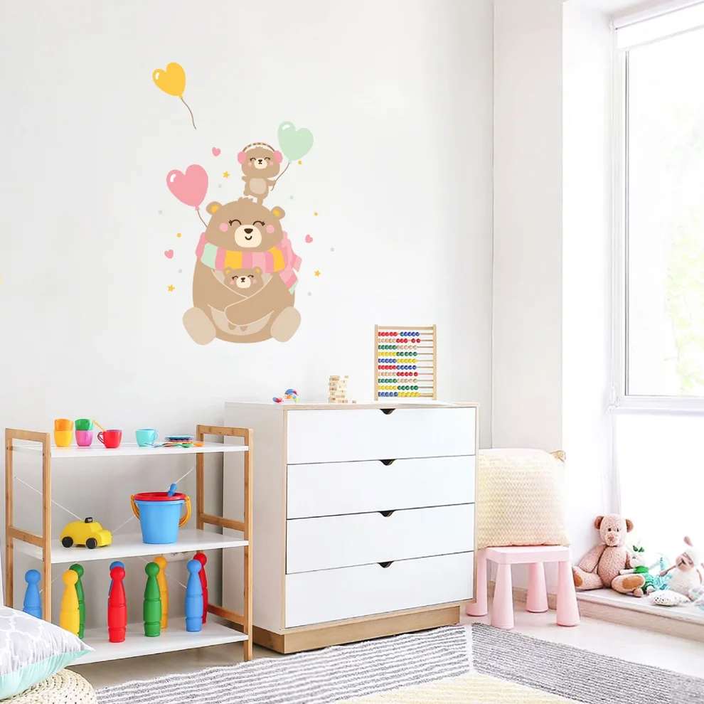 Jüppo - Happy Teddy Folks Wall Sticker