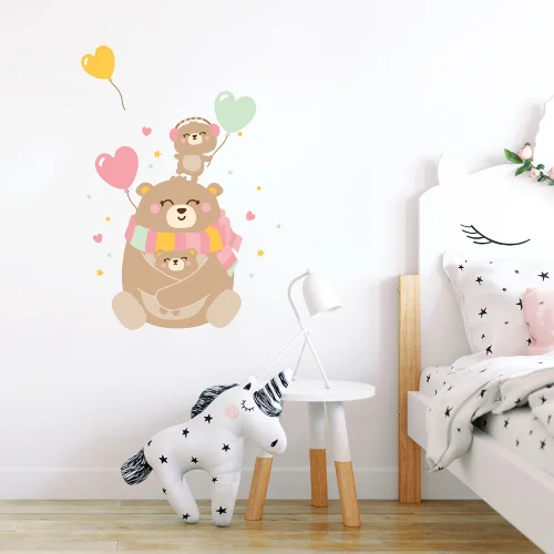 Jüppo - Happy Teddy Folks Wall Sticker