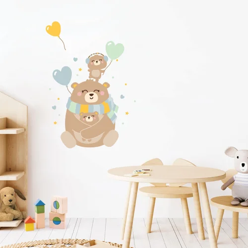 Jüppo - Happy Teddy Folks Wall Sticker