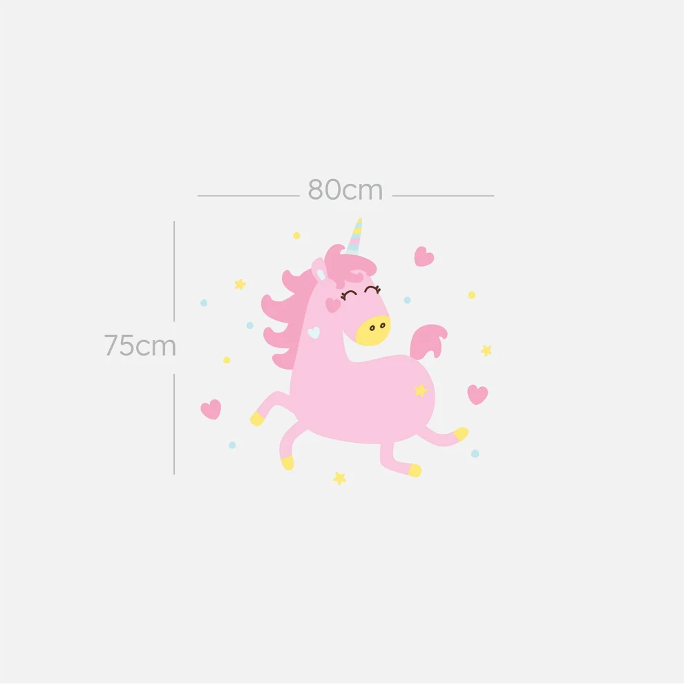 Jüppo - Flying Pink Unicorn Wall Sticker