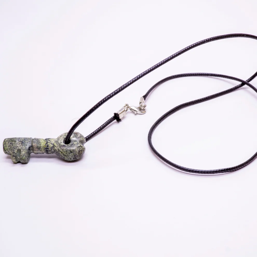 İndafelhayat - Key Figured Serpentine Necklace
