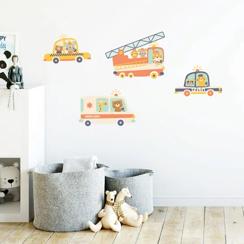 Jüppo - Emergency Vehicles Wall Sticker