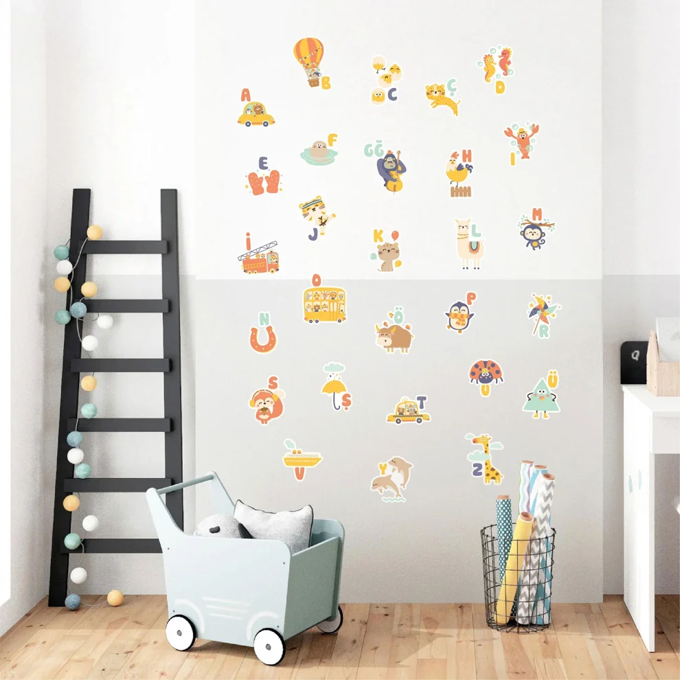 Jüppo - My First Alphabet Turkish Wall Sticker