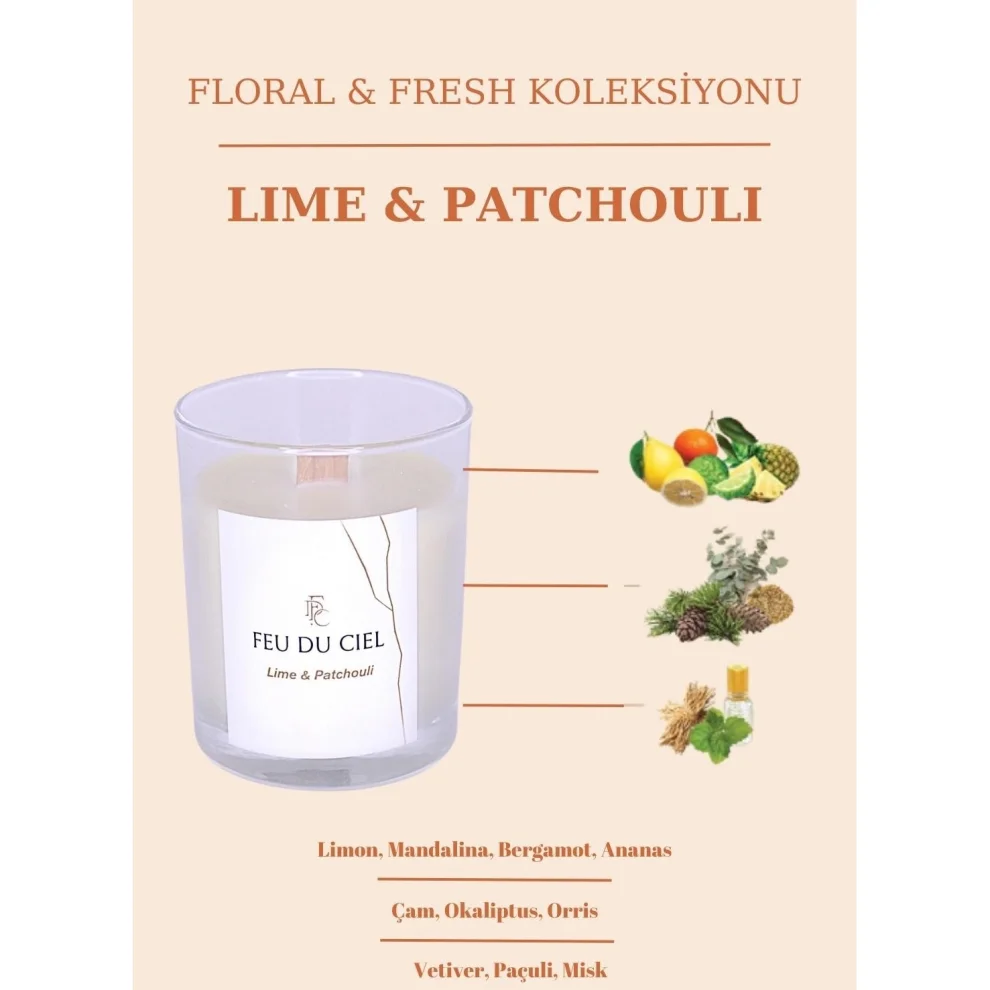 Feu du Ciel - Pure Lime & Patchouli Candle