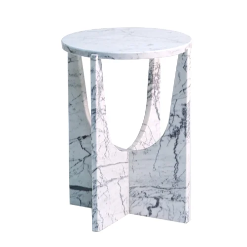 goods - Flat Marble Side Table