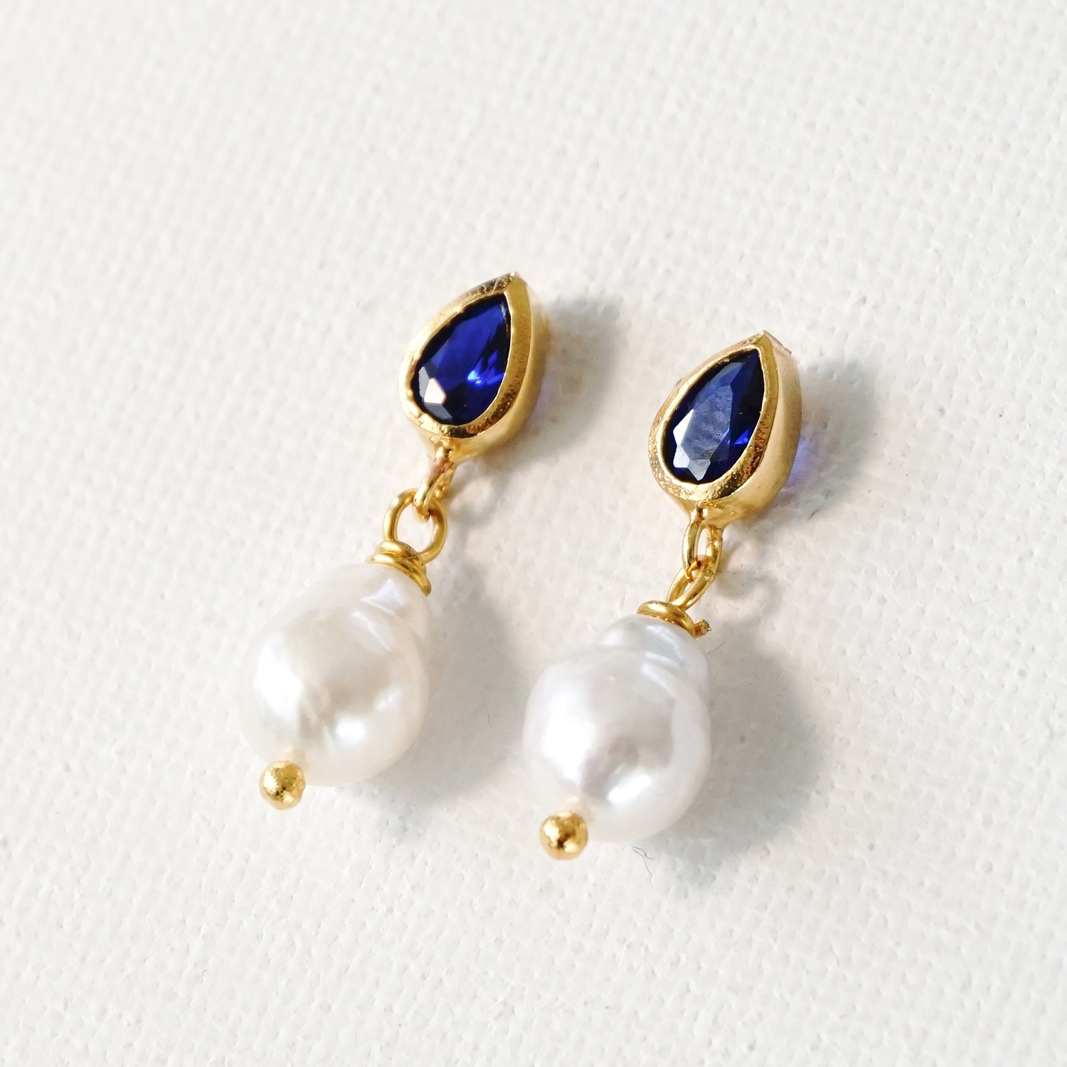 Emily Swaroski Drop Pearl Earrings