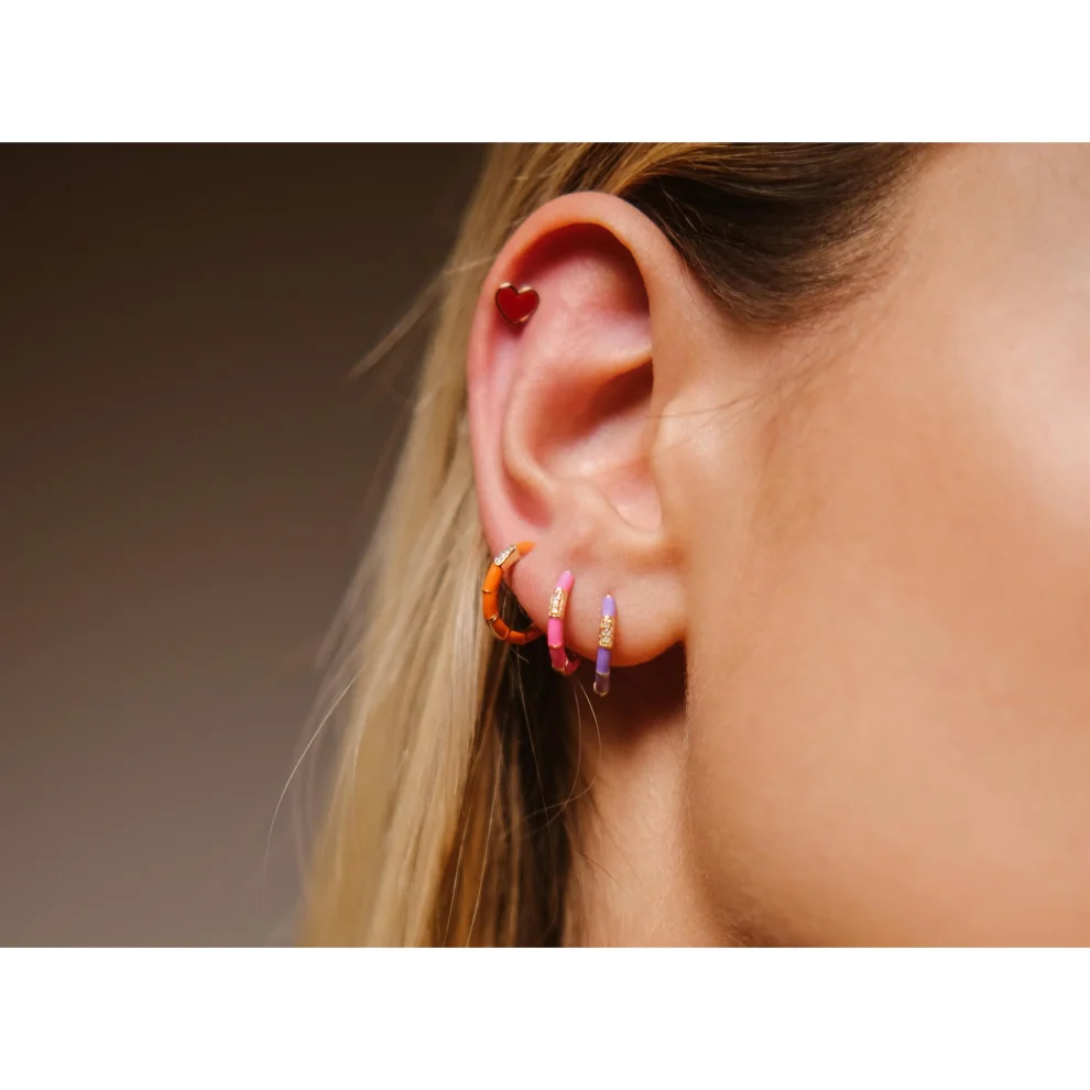 Safir Mücevher - Myne Diamond Earring