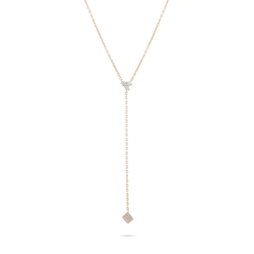 Safir Mücevher - Only One Diamond Design Necklace - Vl