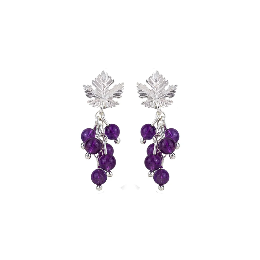 Ezra Baghaki Jewellery - Mini Vine Leaf Earrings