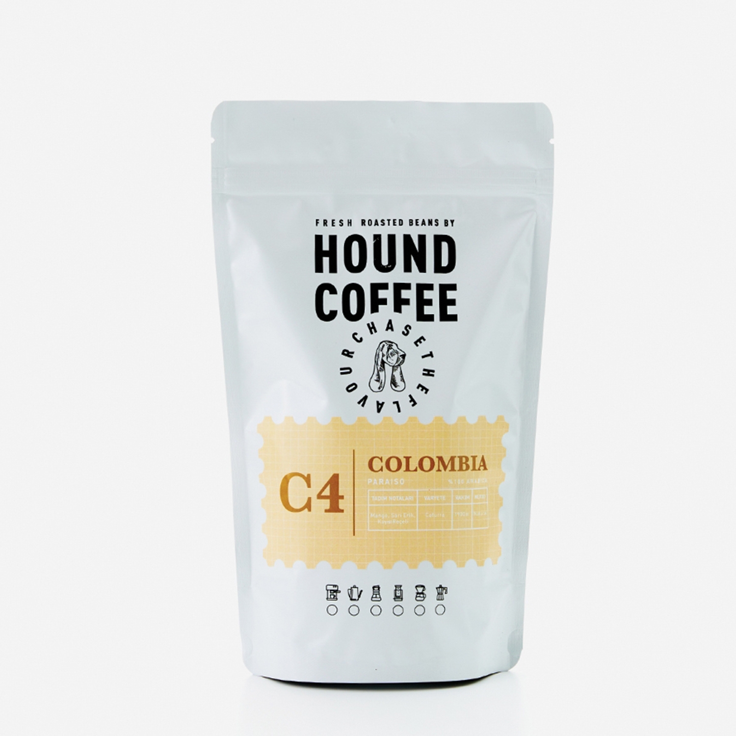 Hound Coffee & Eatery Kolombiya Paraiso Kahve Öğütülmemiş 250 gr