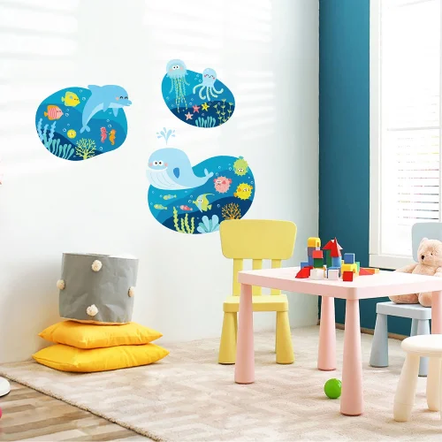 Jüppo - Blue Ocean Wall Sticker - Big Board