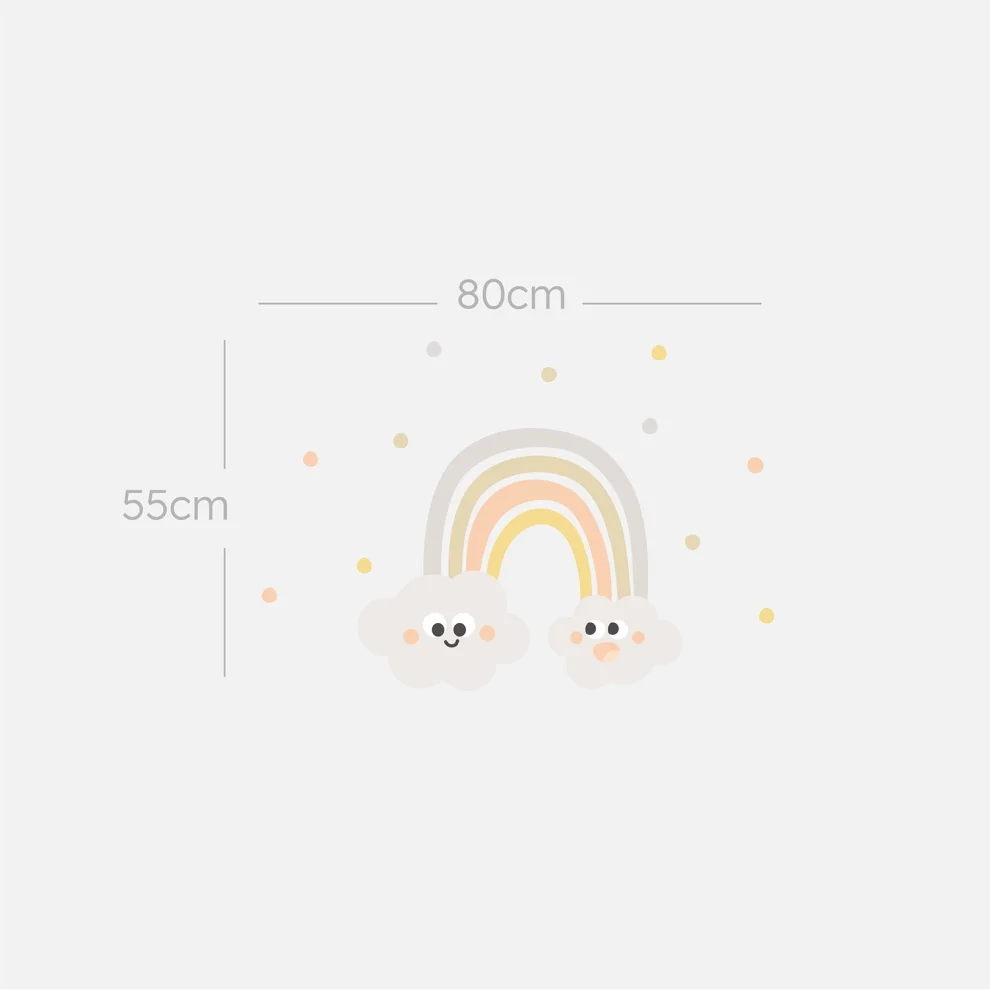 Jüppo - Under The Rainbow Wall Sticker