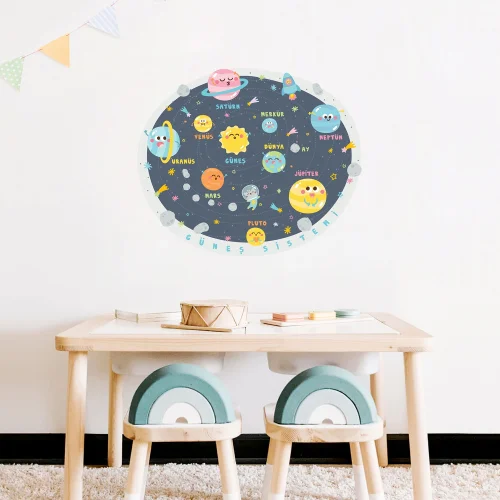 Jüppo - Solar System For Kids Wall Sticker