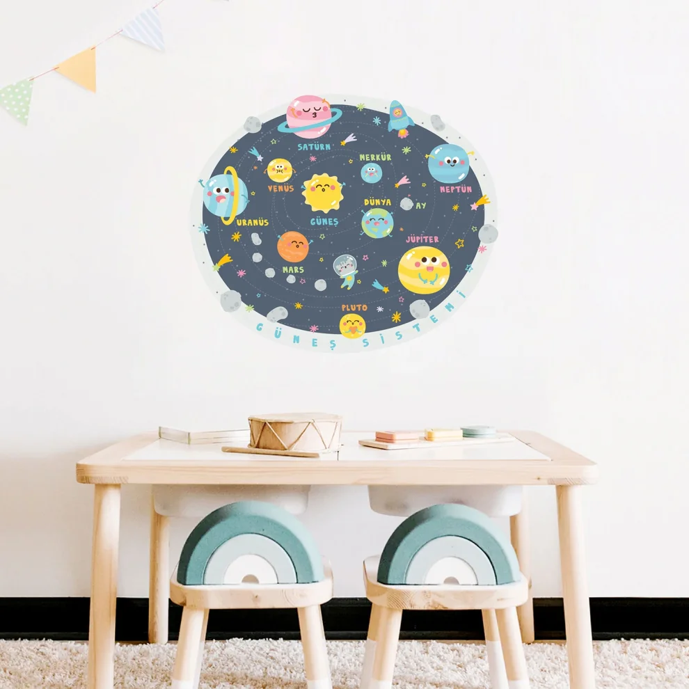 Jüppo - Solar System For Kids Wall Sticker