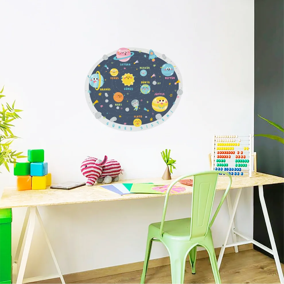 Jüppo - Solar System For Kids Wall Sticker