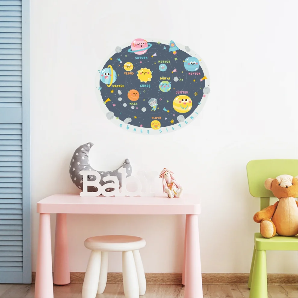 Jüppo - Solar System For Kids Wall Sticker