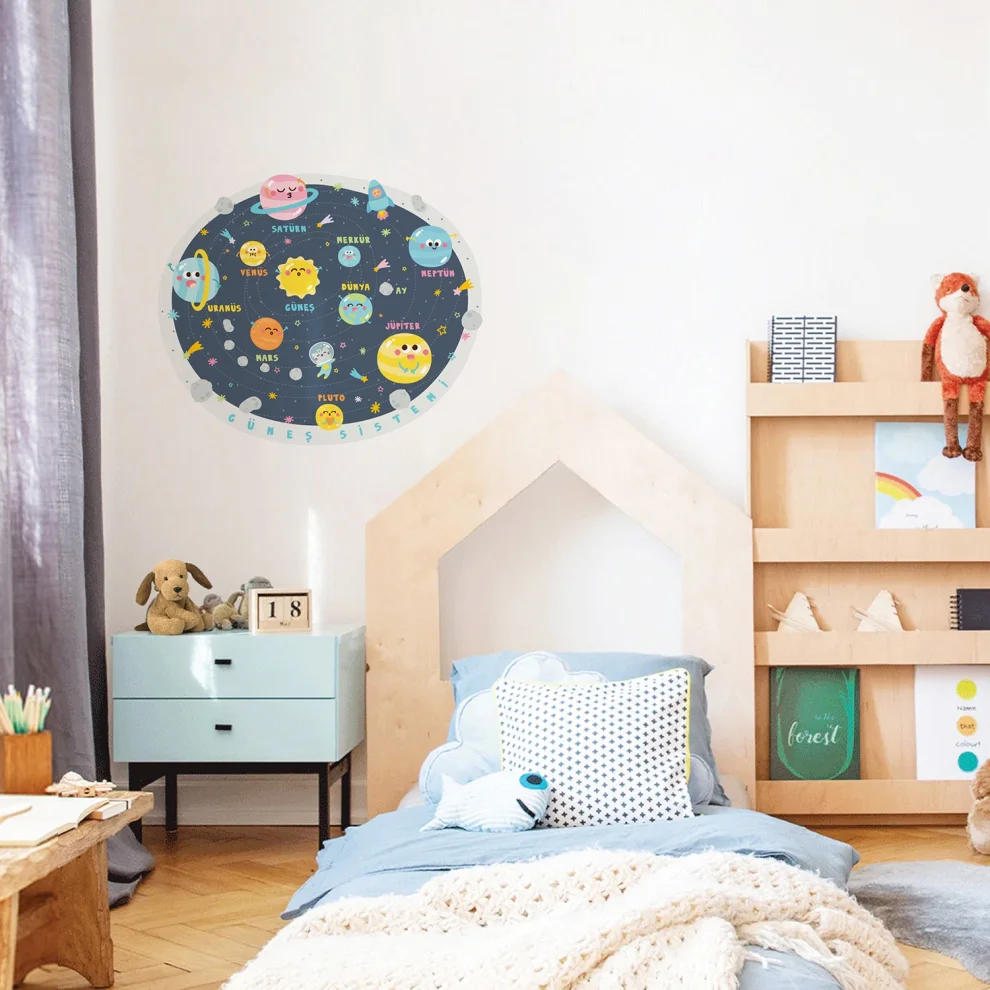 Jüppo - Solar System For Kids Wall Sticker