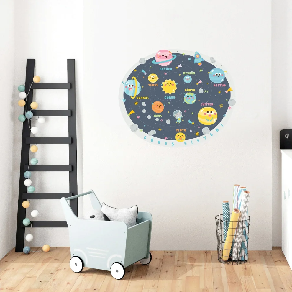 Jüppo - Solar System For Kids Wall Sticker