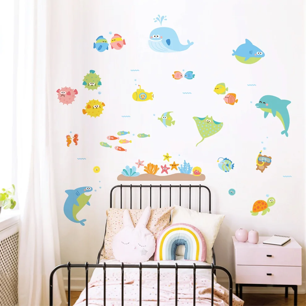 Jüppo - Colourful Underwater World Wall Sticker