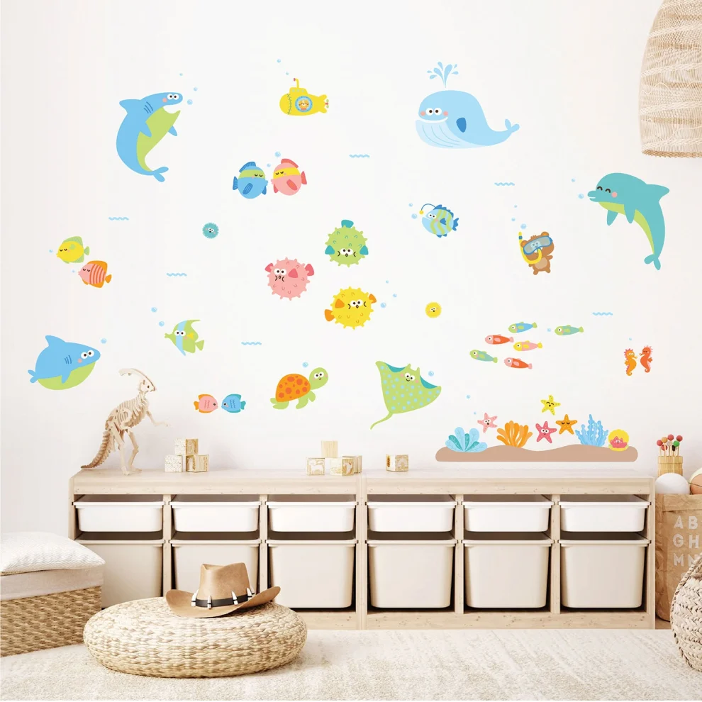 Jüppo - Colourful Underwater World Wall Sticker