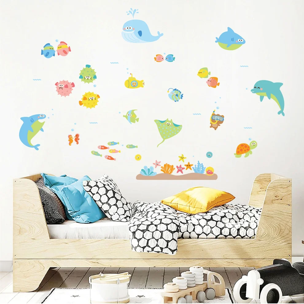 Jüppo - Colourful Underwater World Wall Sticker