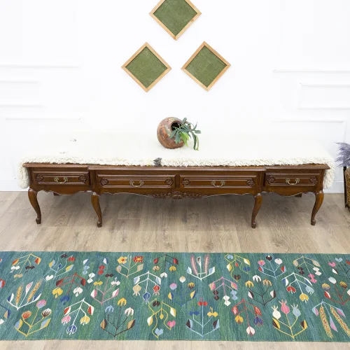 Soho Antiq - Kadio Ethnic Pattern Hand-woven Wool Runner Rug