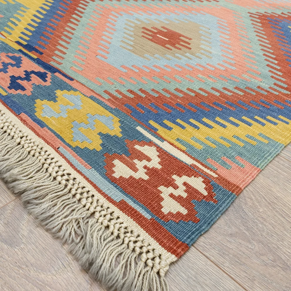 Soho Antiq - Sayina El Dokuma Çok Renkli Kilim 132x169cm