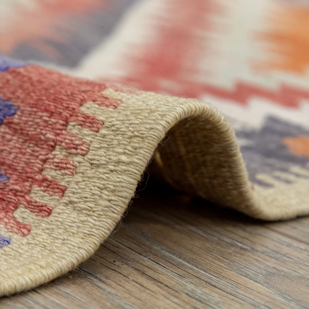 Soho Antiq - Yulsa Hand Woven Colorful Thin Rug