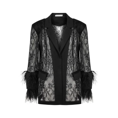 Stilinfinite - Lace Oversize Blazer Jacket