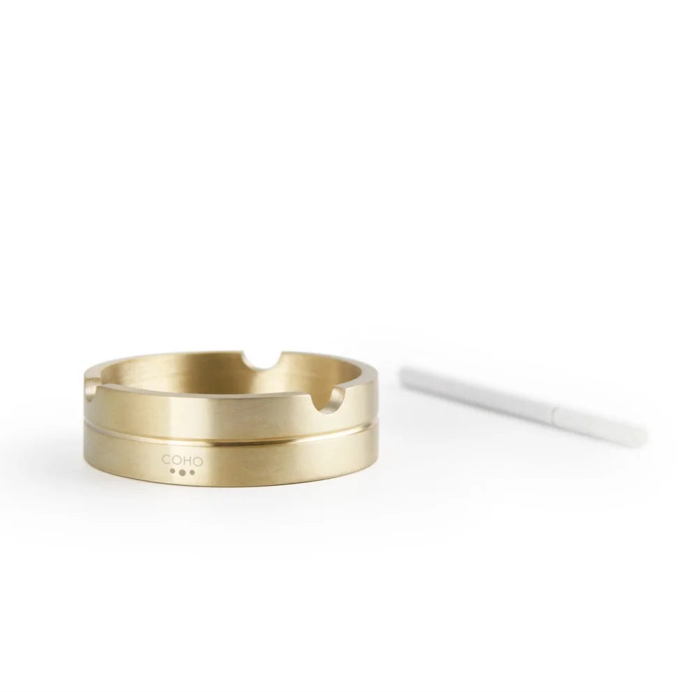 Coho Objet	 - Brazen Classy Brass Mini Cigar Ashtray