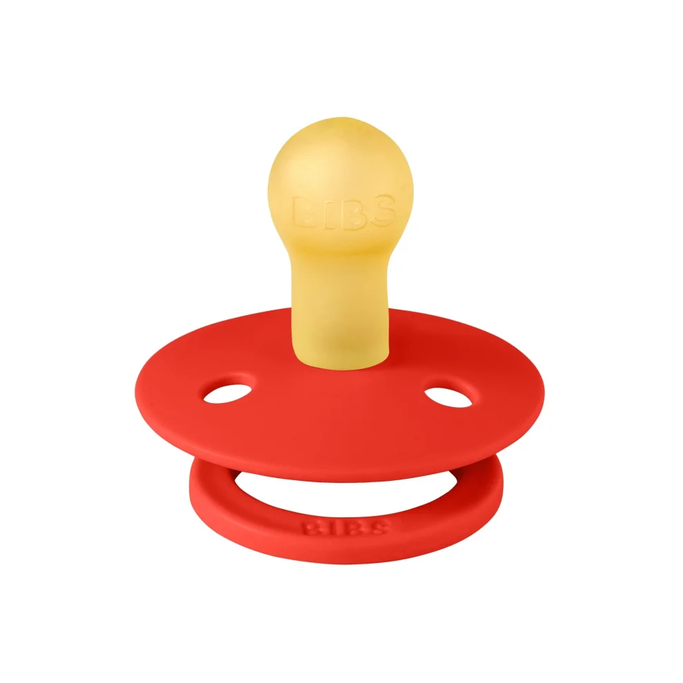 Bibs - Candy Apple Colour Rubber Pacifier