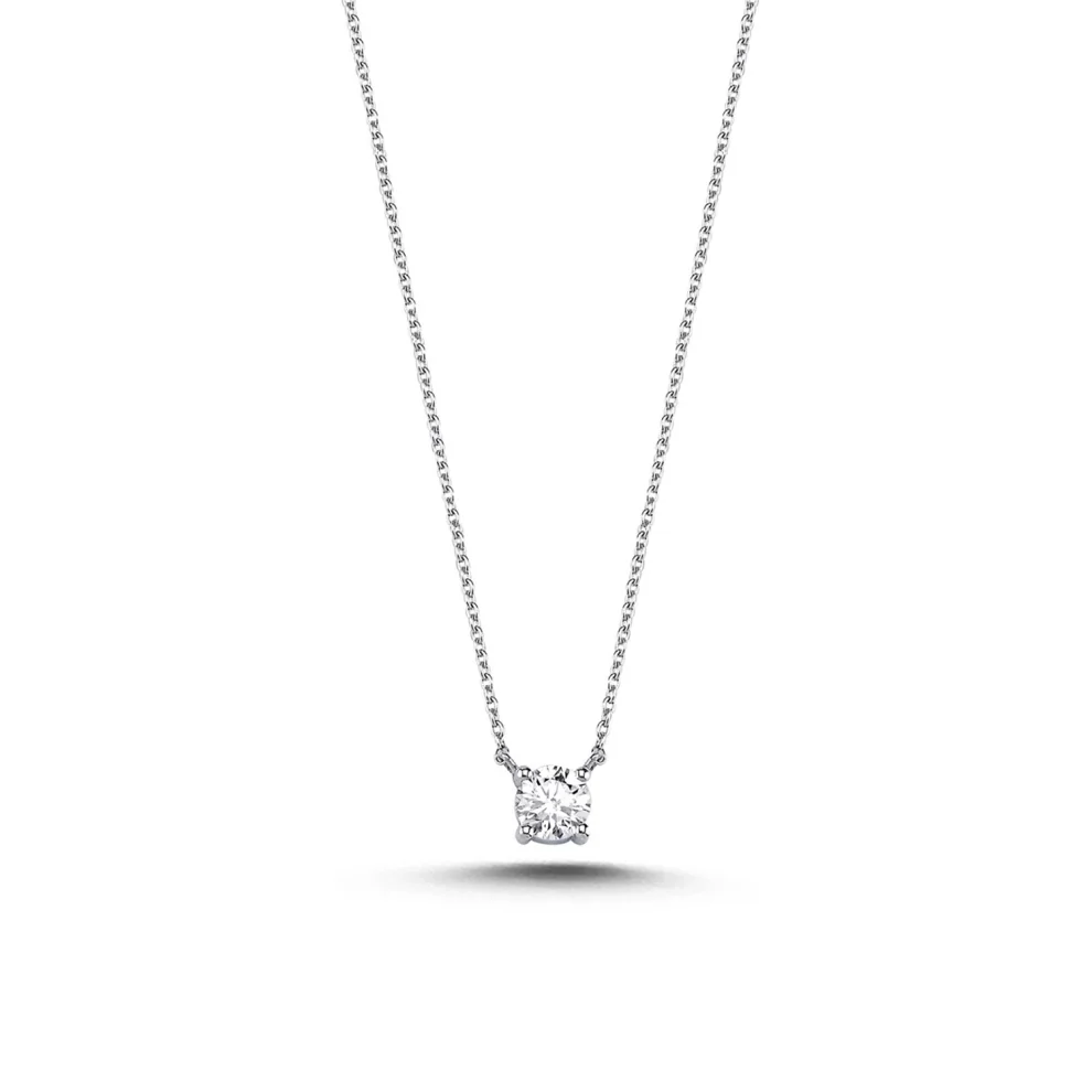 Safir M cevher Only One Diamond Design Necklace Vlll Gold