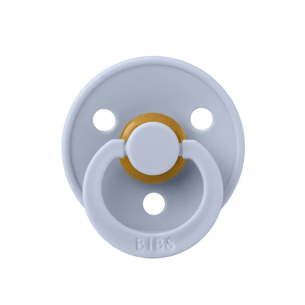 Bibs - Dusty Blue Colour Rubber Pacifier