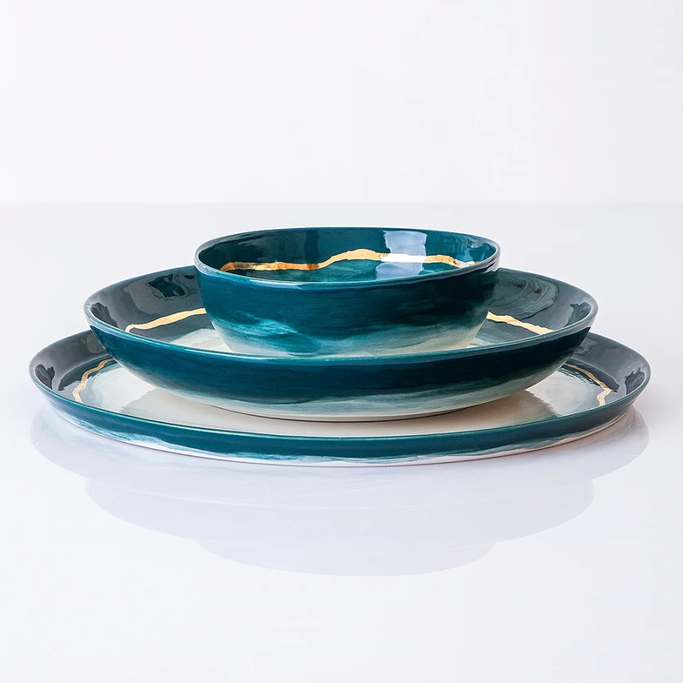 Cocoon Ceramic - Wave Deep Plate