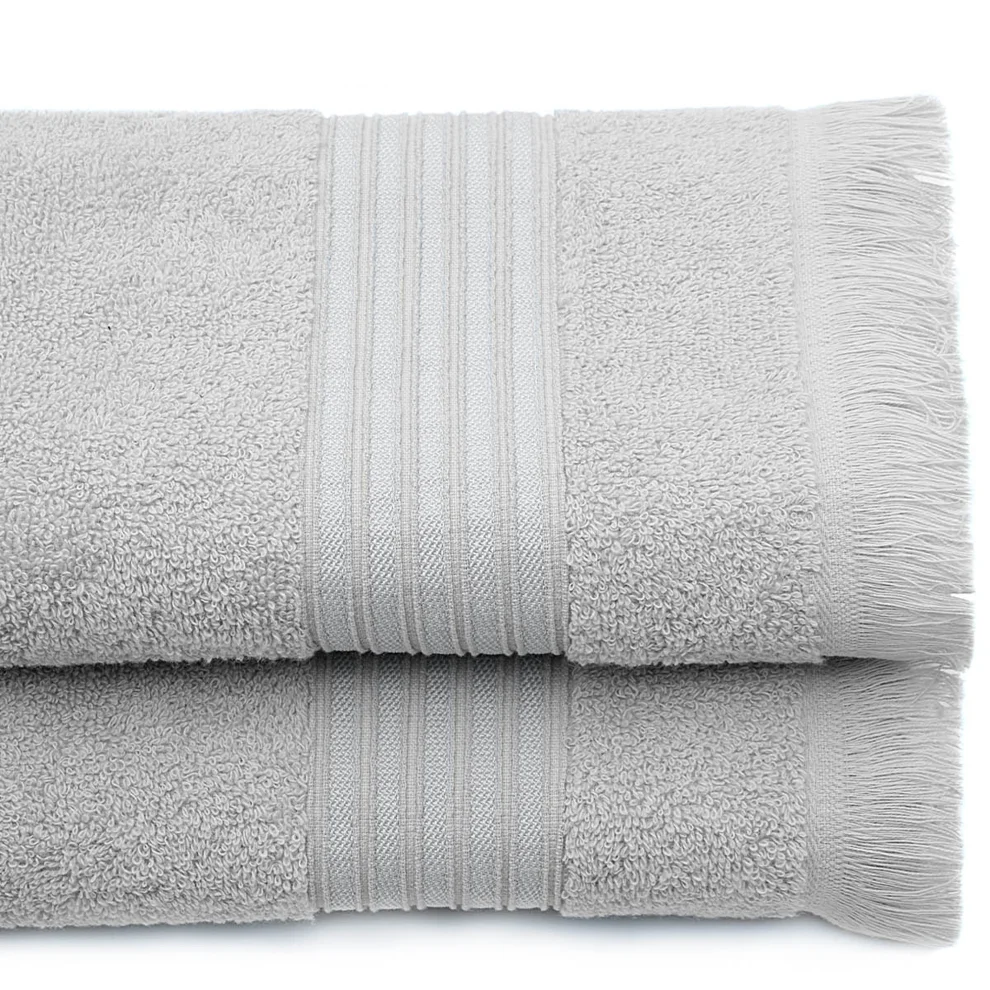 Ecocotton - Aya Cotton Jacquard 2-pack Hand & Face Towel Set