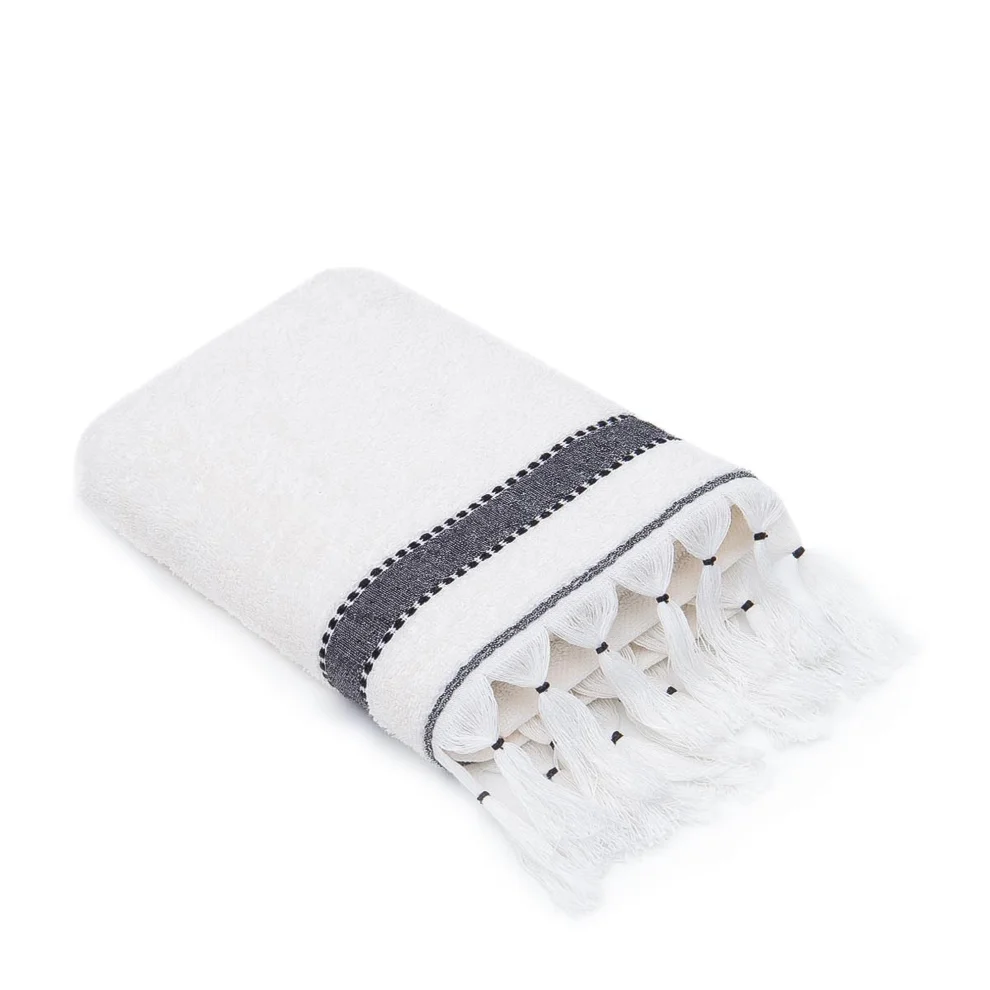Ecocotton - Galya Kapok Bordered Hand & Face Towel