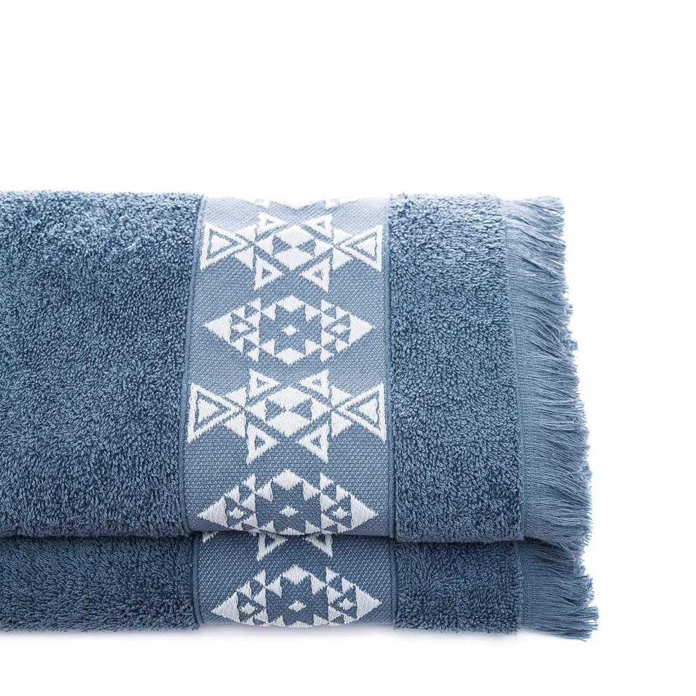 Ecocotton - Hereke 2-pack Hand & Face Jacquard Towel Set