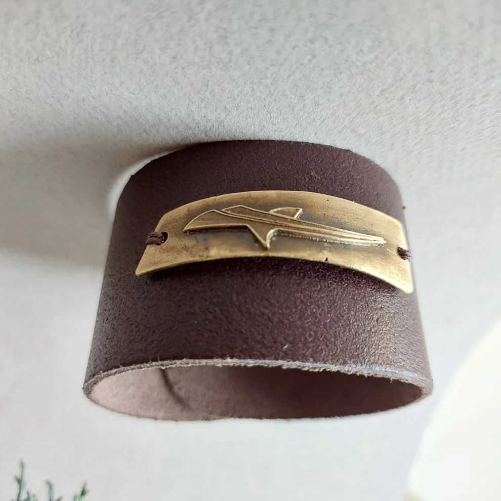 POJWoman by Pelin Özerson - Uniseks Leather Bracelet