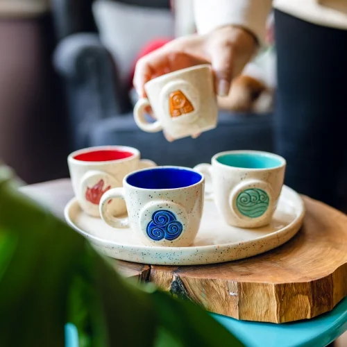 Damlart Ceramic Studio - Ateş Elementi Espresso Fincan