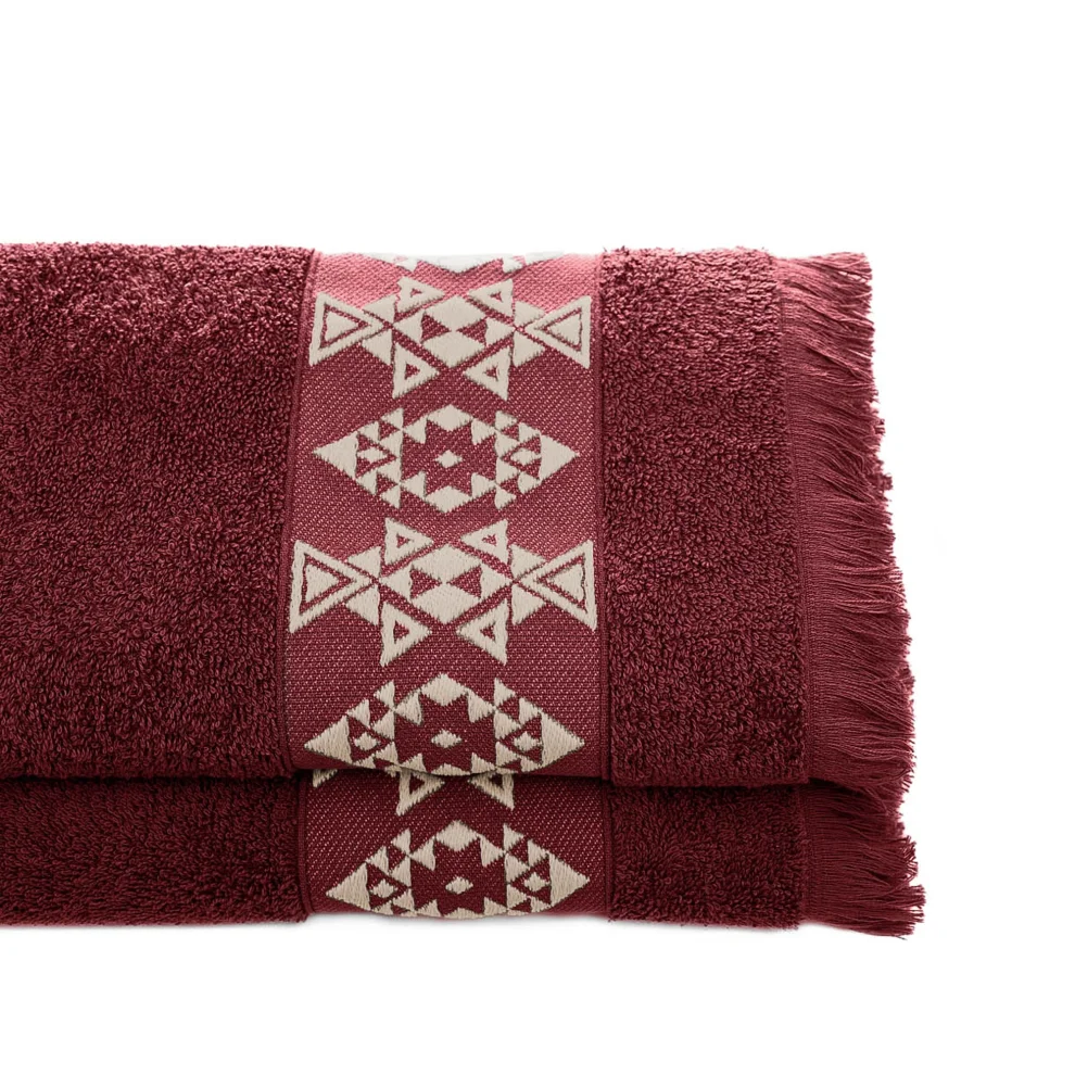 Ecocotton - Hereke Cotton Jacquard 2-pack Hand & Face Towel