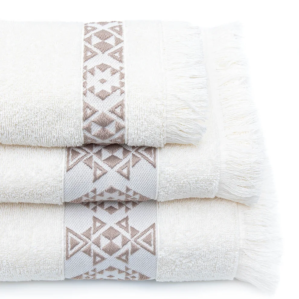 Ecocotton - Hereke Cotton Jacquard 3-pack Towel Set