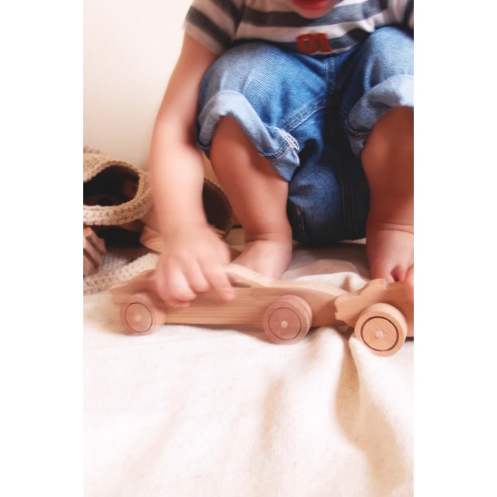 Oyuncu Kunduz Oyuncak - 1964 Porsche Wooden Car Toy