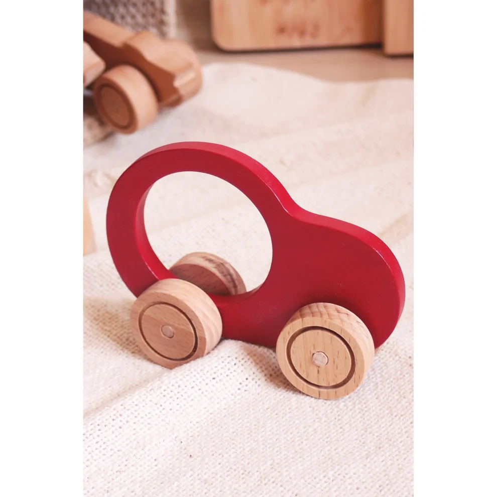 Oyuncu Kunduz Oyuncak - Wooden My First Car Toy