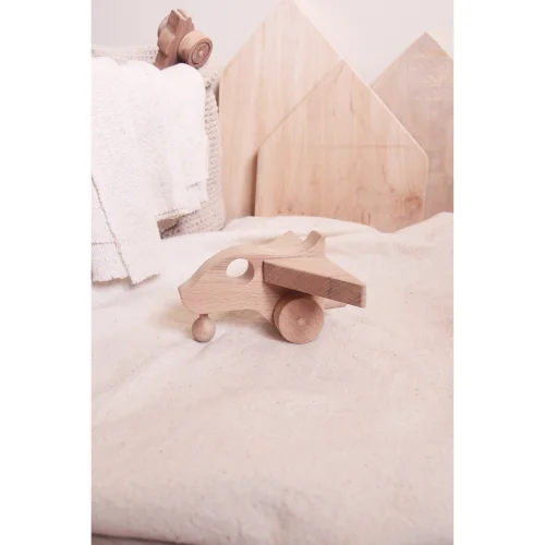Oyuncu Kunduz Oyuncak - Wooden Mini Plane Toy