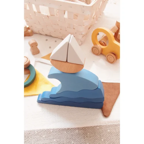 Oyuncu Kunduz Oyuncak - Wave And Sailboat Balance Toy