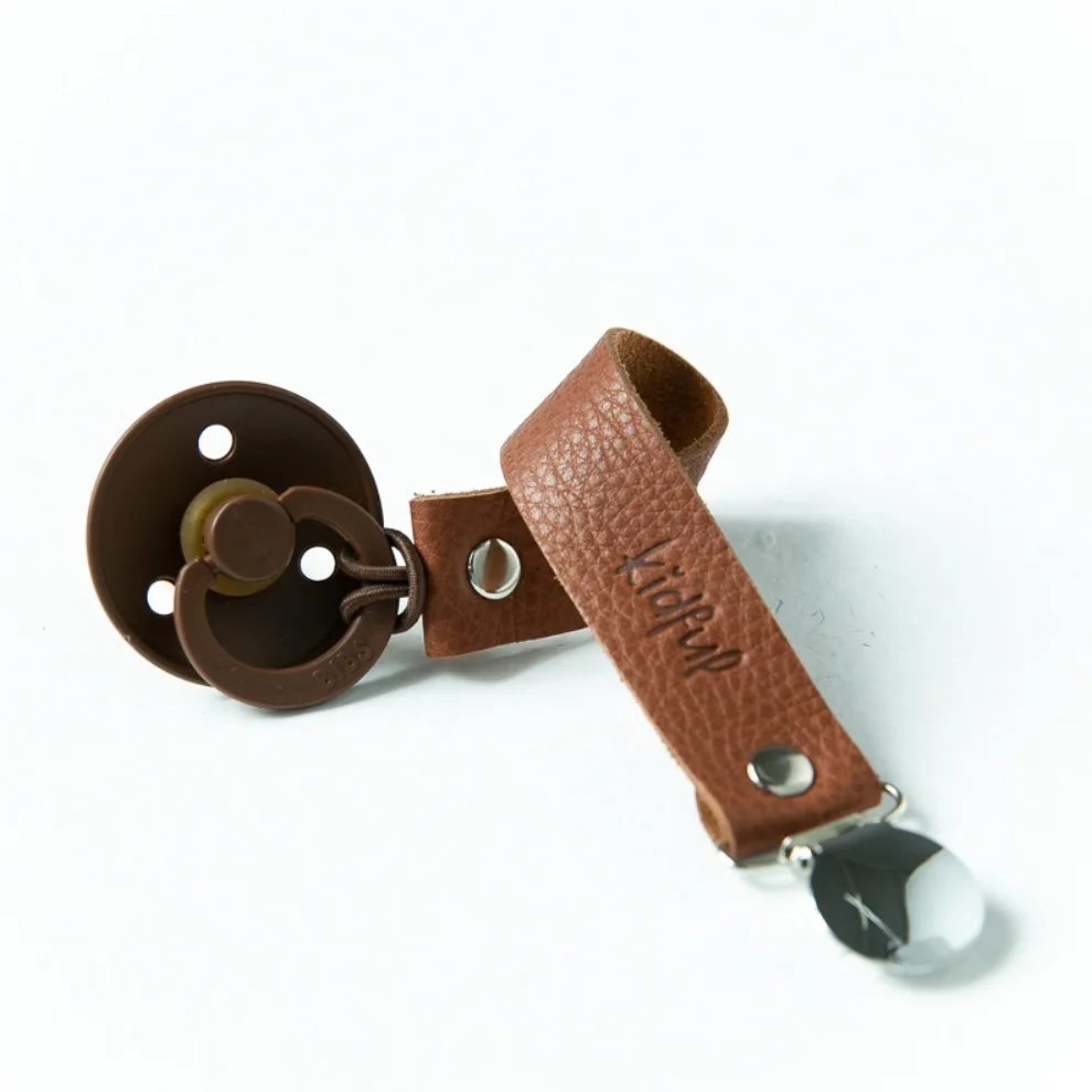 Kidful - Gingerbread - Pacifier Clip