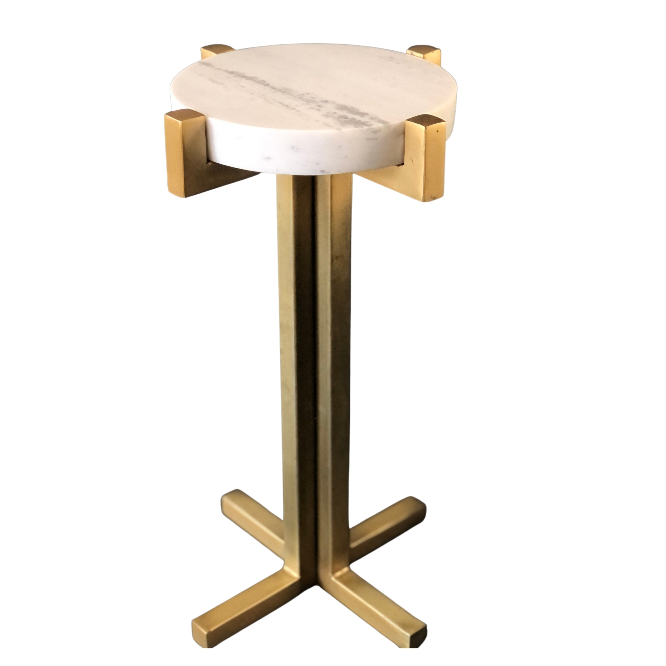 Marble Brass Painted Mini Coffee Table