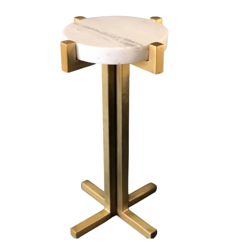 Thinstone - Marble Brass Painted Mini Coffee Table