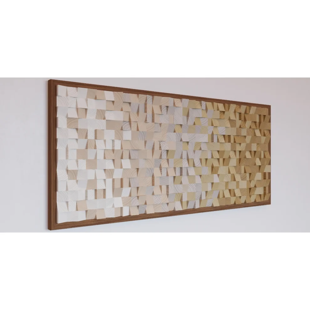 Arbe Design Studio - Beige | 3d Wood Wall Art Handmade
